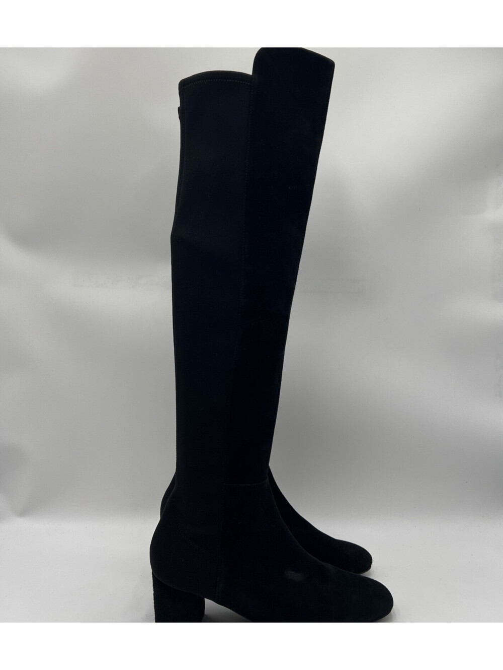 Women’s Stuart Weitzman Gillian 60 Over-the-Knee Black Suede Boot Size 8.5B